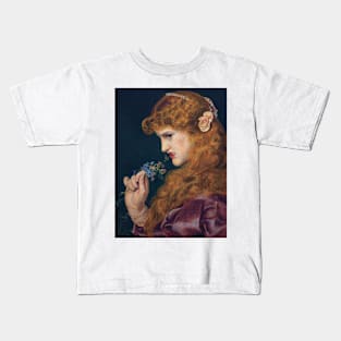 Love's Shadow by Frederick Sandys Kids T-Shirt